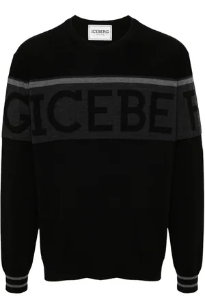 Iceberg Jacquard-logo wool sweater
