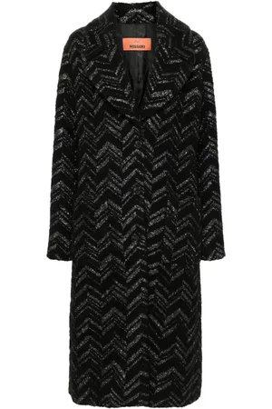 Missoni Chevron bouclé coat