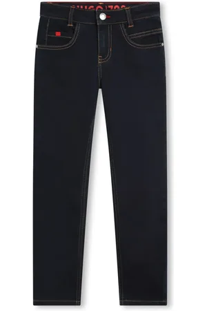 HUGO BOSS Cotton straight-leg jeans