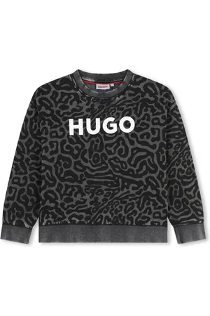 HUGO BOSS Logo-print zip-up sweatshirt