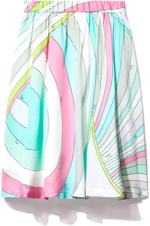 PUCCI Junior Iride-print skirt