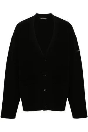 Balenciaga Rubberised-logo cardigan