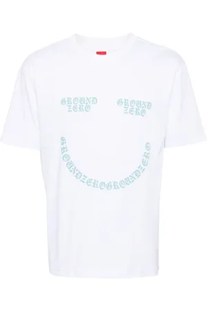 Ground Zero Smile logo-print cotton T-shirt