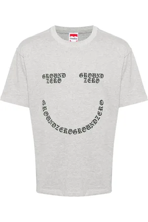 Ground Zero Smile logo-print cotton T-shirt