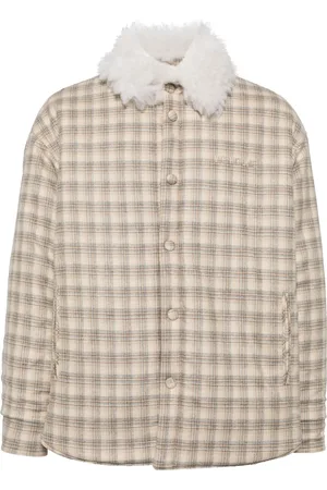 We11 Done Plaid pattern puffer jacket