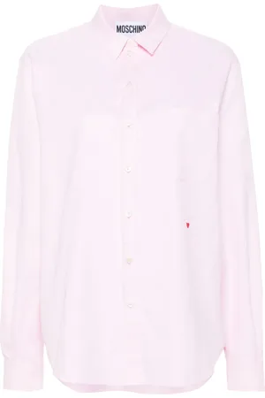 Moschino Heart-embroidered shirt