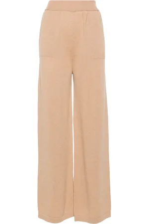 Msgm Logo-embroidered wide-leg trousers