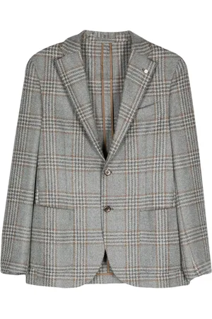 LUIGI BIANCHI MANTOVA Tartan blazer