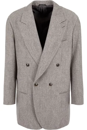 Giorgio Armani Double-breasted textured blazer