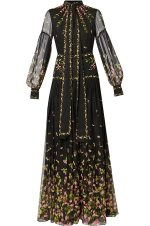 Erdem Tie-fastening maxi dress