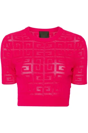 Givenchy 4G flocked cropped T-shirt