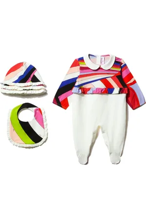 PUCCI Junior Iride-print babygrow set