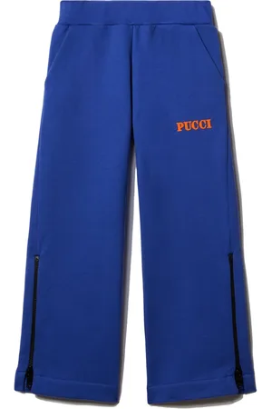 PUCCI Junior Logo-print cotton track pants