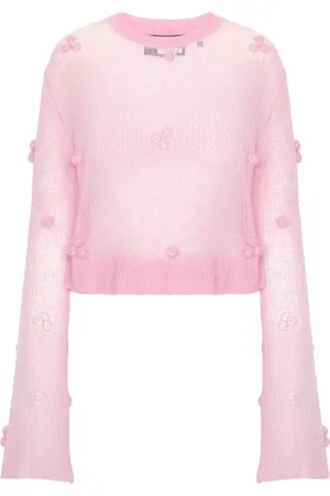ROTATE Appliqué-detail sweater