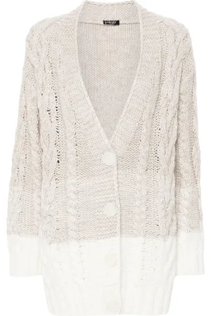 Liu Jo Chunky-cable-knit cardigan