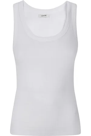 haikure Scoop-neck tank top