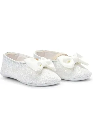Babywalker Beaded bow ballerina shoes