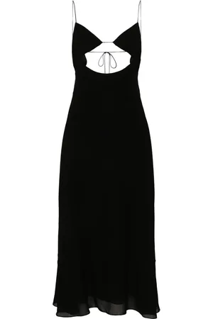 Saint Laurent Cut-out midi dress