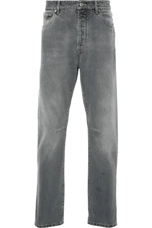 Brunello Cucinelli Logo-embroidered jeans