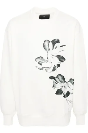 Y-3 Floral-print drop-shoulder sweatshirt