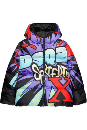 Dsquared2 All-over print puffer jacket