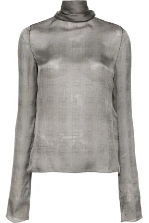 Saint Laurent Checked blouse