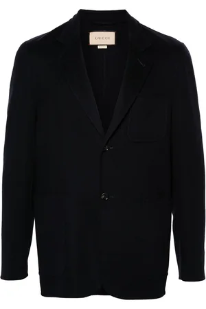 Gucci Logo-patch felted blazer
