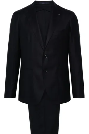 TAGLIATORE Brooch-detail single-breasted suit