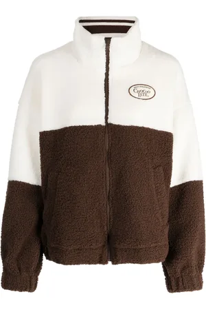 Chocoolate Colour-block fleece jacket