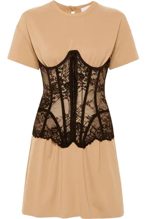 GIUSEPPE DI MORABITO Corset-detail T-shirt dress