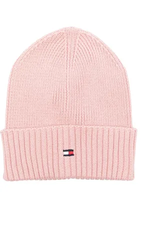 Tommy Hilfiger Logo-embroidered ribbed beanie