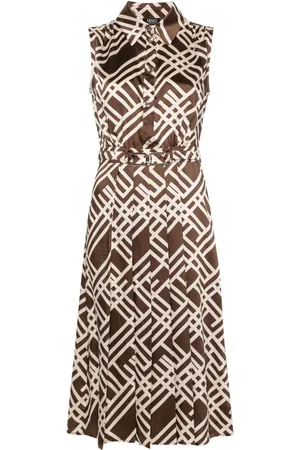 Liu Jo Geometric-print midi dress
