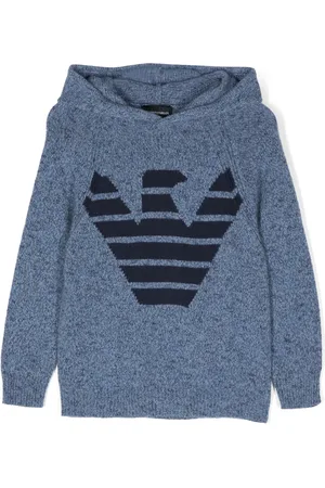 Emporio Armani Eagle-intarsia hoodie