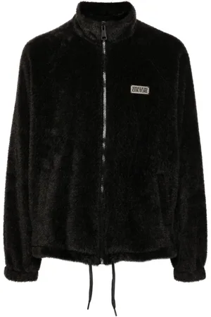VERSACE Logo-plaque cardigan