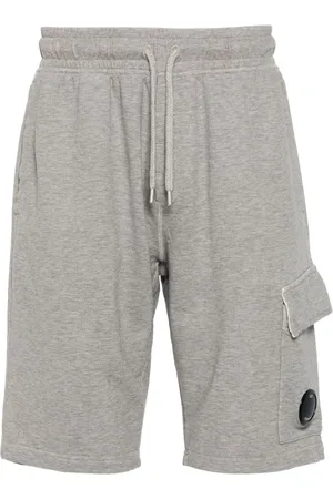 C.P. Company Lens-detail fleece track shorts