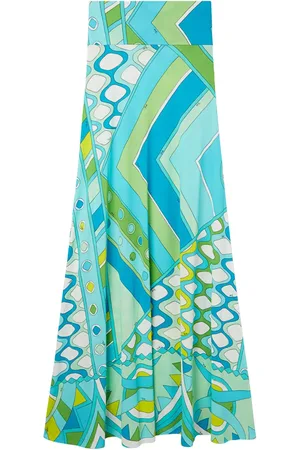 Puccini Vivara-print maxi skirt