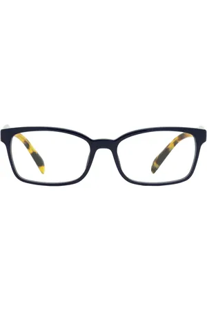 Prada Tortoiseshell-arms rectangle-frame glasses