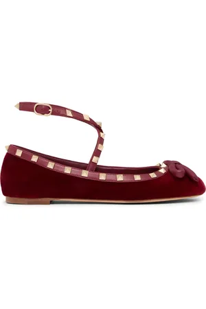VALENTINO GARAVANI Rockstud strappy ballets