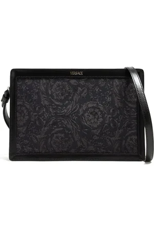 VERSACE Barocco-jacquard clutch bag