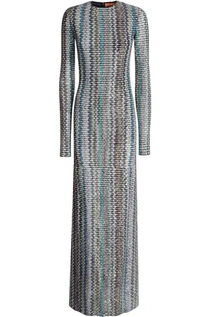Missoni Cut out-detail sequinned dress