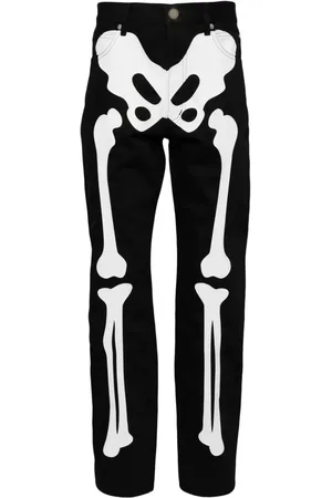 Takahiromiyashita The Soloist Skeleton-print jeans