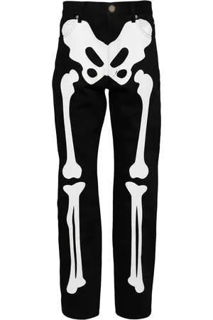 Takahiromiyashita The Soloist Skeleton-print jeans