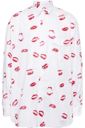 Takahiromiyashita The Soloist Lips-print shirt