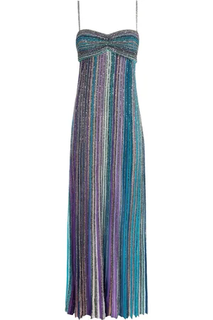 Missoni Pleated lam?? maxi dress