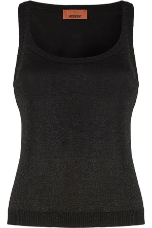 Missoni Metallic-threading scoop-neck tank top
