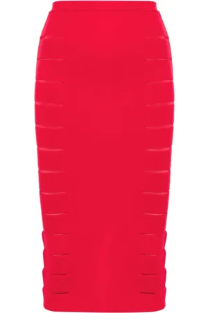 GENNY Cut-out midi skirt