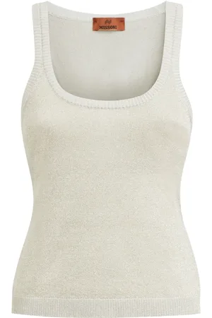 Missoni Metallic knitted tank top