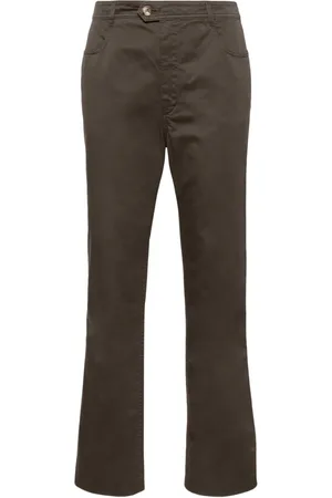 Saint Laurent Straight-leg cotton trousers