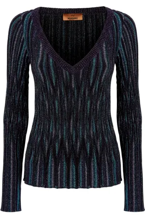 Missoni Metallic-threading knitted jumper