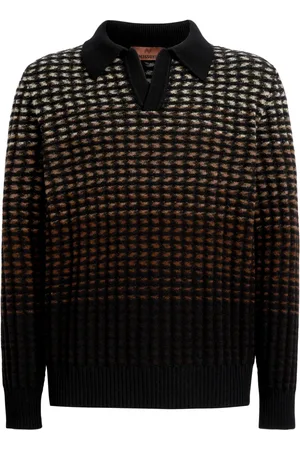Missoni Gradient knitted polo shirt
